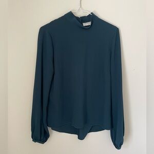 Aritzia Babaton Teal Green Blouse
